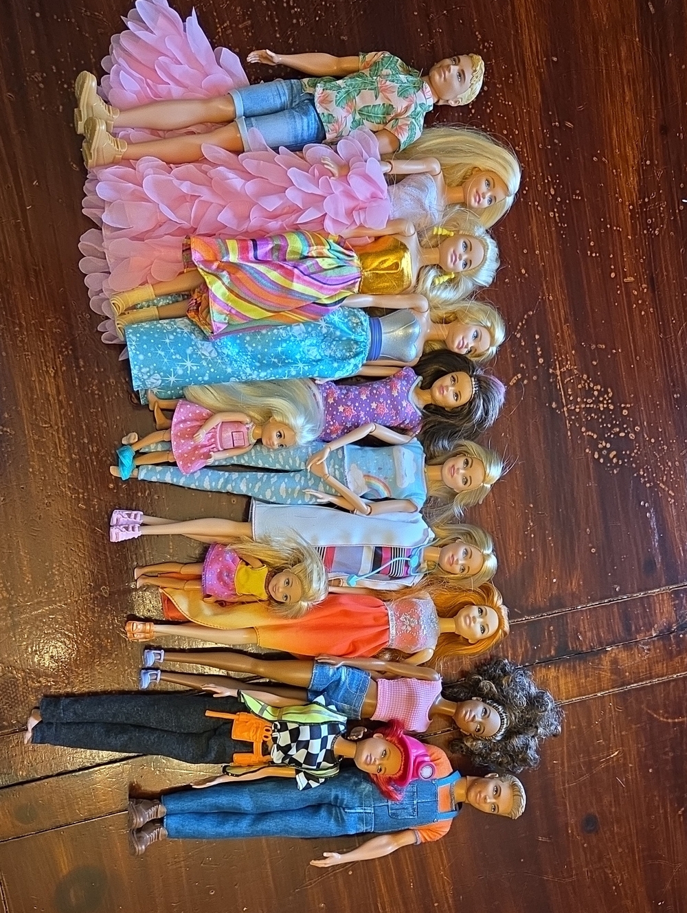 13 Assorted Barbie Dolls
